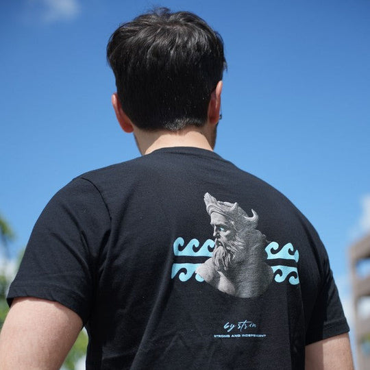 NEPTUN - GOTT DES MEERES T-SHIRT Schwarz